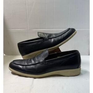 Amberjack The Loafer Slip On Black Leather Shoes Men’s size 15M